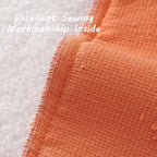 FUTEI Pack of 2 Orange Decorative Throw Pillow Covers 22x22 Inch Soft Cozy Solid Boucle Textured Cushion Case,Modern Home Decor for Couch Bed Living Room