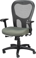 Tempur-Pedic TP9000C Mesh Swivel Task Chair with Tempur Material, Cooling Gel Layer, Adjustable Armrests, and Lumbar Support, Olive
