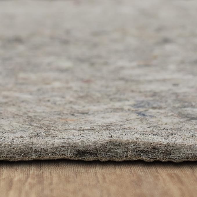 Mohawk Home 2' 6" x 8' Non Slip Grip Rug Pad 1/4" Thick Dual Surface Felt Cushion + Rubber Gripper - Safe for All Floors