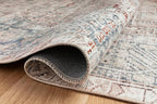 Loloi Chris Loves Julia Jules Collection JUL-07 Natural/Ocean 2'-6'' x 9'-6'', .13" Pile Height, Runner Rug