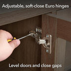 Henn&Hart Rectangular TV Stand for TV's up to 75" in Medium Walnut/Natural Black, for Home, Living Room, Bedroom, Entertainment Room, Office