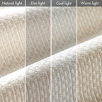 Madison Park Galen Cordless Roman Shade, 33"W x 64"H, Sheen Ivory – Room Darkening, Thermal Insulated, Energy Efficient Window Blind with Subtle Sheen Basketweave Fabric for Privacy