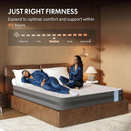 FLEXISPOT S2E-PRO Adjustable Bed Frame Base Queen with 10-Inch Cooling Gel Memory Foam Mattress, Head and Foot Incline, Zero Gravity, One-Touch Flat, 2 Memory Settings, Wireless Remote, Flashlight