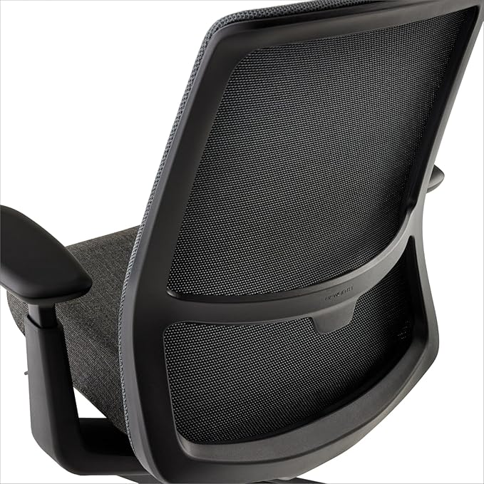 Haworth Soji Office Chair with Ergonomic Adjustments, Flexible Mesh Back (Charcoal)