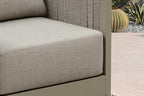 PURPLE LEAF Patio Furniture Set 8 Pieces Outdoor Conversation Sets PP Rope Patio Sofa with Cushions Manual Weaving Deep Seating Furniture for Porch Lawn Backyard Beige