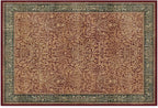 RUGGABLE x Morris & Co Machine Washable Christmas Area Rug – Acorn Amber Red 2x3, Stain-Resistant, Non-Slip – Small Rugs for Living Room, Bedroom, Hallway, Entryway & Bathroom–with Standard Pad