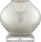 Possini Euro Design Swift Modern Table Lamp 32" Tall with USB Dimmer Square Riser Mercury Glass Chrome Neck Double Drum Shade for Bedroom Living Room House Bedside Nightstand Office Entryway Family