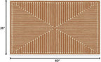 RUGGABLE x Jonathan Adler Washable Modern Area Rug – Inkdrop Copper 3x5, Stain-Resistant, Non-Slip – Small Machine Washable Rugs for Living Room, Bedroom, Hallway, Entryway & Office–with Standard Pad