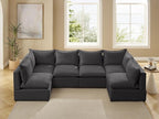 VANOMi Modular Sectional Sofa, 6 Seater Sectional Sofa Modular Sectional Couch for Living Room, V Shape Sofa