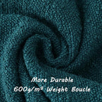FUTEI Pack of 2 Teal Green Decorative Throw Pillow Covers 18x18 Inch Soft Cozy Solid Boucle Textured Cushion Case,Modern Home Decor for Couch Bed Living Room