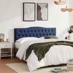 Tufted Upholstered Headboard Twin Size, Sturdy and Durable Solid Wood Twin XL headboard, Fabric Headboard Adjustable Height from 37” to 51”, Modern Button Diamond Design Head Board, Blue