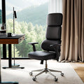 EUREKA ERGONOMIC Remi High Back Office Chair, PU Leather Office Chair with Wheels, Leather Desk Chair, Executive Office Chair Comfy for Home & Office, Black