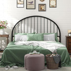 Weehom Metal Headboard Queen Size, Wrought Iron Headboard for Bed, Black Metal Head Board with Height Adjustable, Farmhouse HeadBoard Queen Only