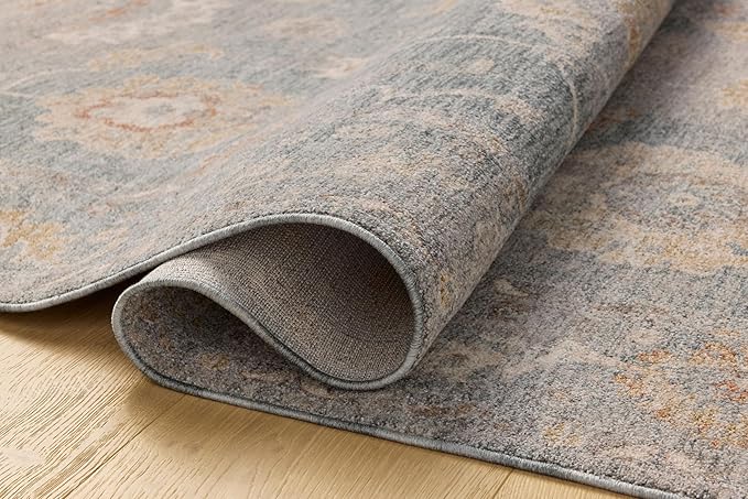 Loloi Chris Loves Julia Louisa Collection LOI-02 Ocean/Sunset 7'-10" x 10', .38" Pile Height, Area Rug
