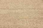 Unique Loom Solid Shag Collection Area Rug (7' 10" Square, Taupe)