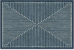 RUGGABLE x Jonathan Adler Machine Washable Modern Area Rug – Inkdrop Lapis Blue 2x3, Stain-Resistant, Non-Slip – Small Rugs for Living Room, Bedroom, Hallway, Entryway & Bathroom–with Standard Pad