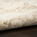 Nourison Home Pardis Ivory Beige 4' x 6' Area Rug - Easy Clean, Non Shedding, Bed Room, Living Room, Dining Room, Kitchen (4' x 6')