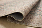 Loloi Angela Rose Aubrey Collection AUB-02 Aqua/Sand 2'-6" x 9'-6", .19" Pile Height, Runner Rug