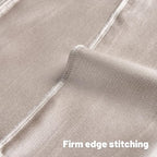 FUTEI Cream Chenille Decorative Throw Pillow Covers 12x20 Inch Set of 2,Soft Embossed Striped Textured Lumbar Pillow Cases,Modern Home Decor for Couch Bed Living Room