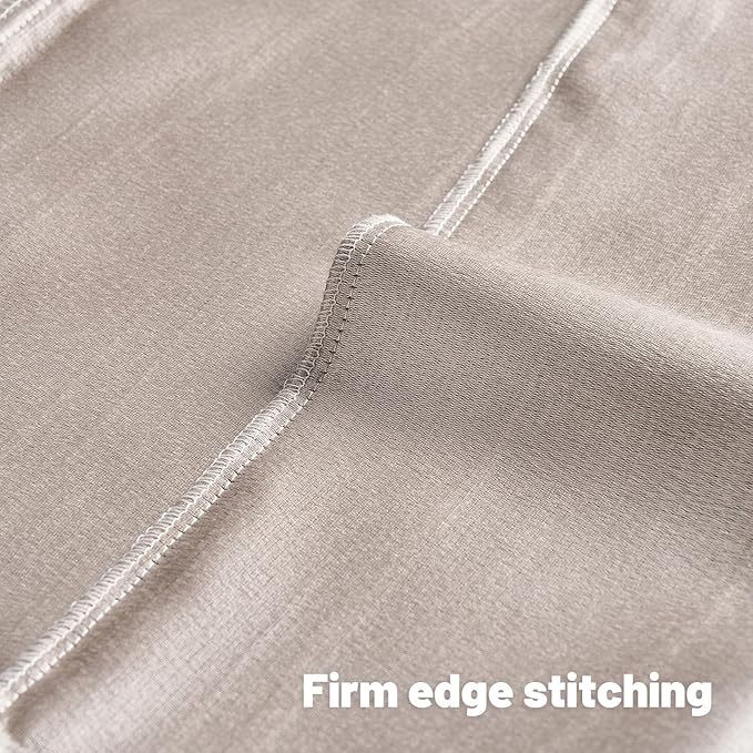 FUTEI Cream Chenille Decorative Throw Pillow Covers 22x22 Inch Set of 2,Soft Embossed Striped Textured Cushion Case,Modern Home Decor for Couch Bed Living Room