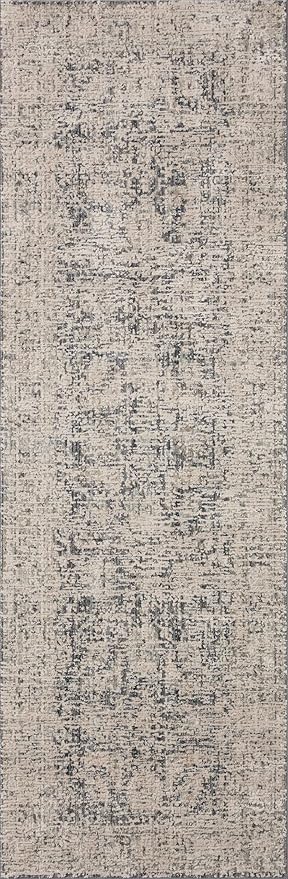 Loloi Amber Lewis Alie Collection ALE-05 Charcoal/Beige 7'-10" x 10', .13" Pile Height, Area Rug