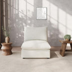 Waterproof Cloud Sectional Couches,High Backrest Down Filled Sofa for Living Room,Modular Sofas Spill & Stain-Resistant Cloud Couch,Detachable Couch Covers,Cream White