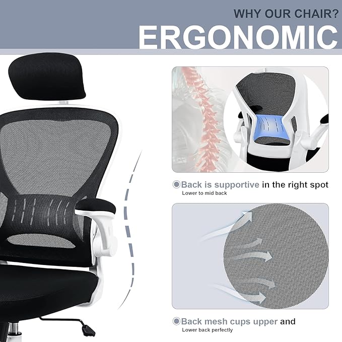 10 Pack Office Chair Ergonomic Desk Chair Comfort Adjustable Height with Wheels，Lumbar Support Mesh Swivel Computer Home Office Chair,Conference Room Chairs