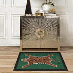 RUGGABLE x Jonathan Adler Machine Washable Modern Area Rug – Tiger Emerald 2x3, Stain-Resistant, Non-Slip – Small Rugs for Living Room, Bedroom, Hallway, Entryway & Bathroom–with Standard Pad