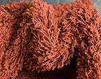 Unique Loom Solid Shag Collection Area Rug (8' Round, Terracotta)