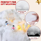 JOYIN 2 LB Fake Snow Cotton Christmas Decorations, Soft Snow Blanket for Christmas Village Accessories Indoor Winter Artificial White Clouds Craft Indoor Home Decor Tree Snowman Scene Display