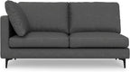 SIMPLIHOME Ava Corner Sectional Sofa in 100% Recycled Polyester Tightly Woven Performance Fabric, Pebble Grey, 102-inches Wide, Handcrafted Mid-Century Modern Style L-Shaped Couch for Living Room