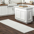 nuLOOM 2'6" x 8' Cozy Plush Area Rug, Machine Washable, Non-Slip, Soft Fluffy Shag Carpet for Living Room Bedroom Kids Room Nursery Home Decor, Kai White