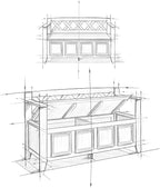 SIMPLIHOME Amherst Entryway Storage Bench - 48 inch Wide Solid Wood Hallway Seat in Distressed Grey, Transitional Bench for Entryway or Living Room with Lift-Up Lid and Spacious Storage