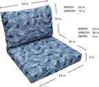 Tommy Bahama Deep Seating Lounge Cushion, 24" X 26" X 4", Pacific Zaffre
