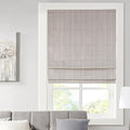 Madison Park Galen Cordless Roman Shade, 33"W x 64"H, Sheen Taupe – Room Darkening, Thermal Insulated, Energy Efficient Window Blind with Subtle Sheen Basketweave Fabric for Privacy