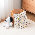 Berkshire Blanket Peanuts® VelvetLoft® Cute Character Snoopy Plush Throw Blanket,Peanuts Woodstock Snoopy Spring Frolic Large Canvas,Throw 55 in x 70 in (Official Peanuts® Product)