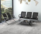 Kinsuite 5-Seat Office Guest Chairs & Reception Chairs - Waiting Room Chairs Airport Reception Seat Bench, Guest Chairs with Arms Lobby Bench Seating for Office Bank Airport Hospital, Black