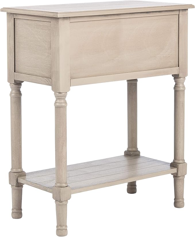 SAFAVIEH Home Collection Primrose Greige 3-Drawer Console Table