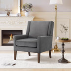 Accent Chairs for Living Room, Mid-Century Wooden Fabric Living Room Chairs, Arm Chair, Side Chairs for Living Room, Bedroom, Reading Nook
