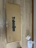 Tribesigns 63-Inch Long Console Table, Farmhouse Entryway Table with 2 Drawers and X-Shaped Legs, Narrow Sofa Furniture Behind The Couch for Entrance, Hallway, Living Room, Warm Brown