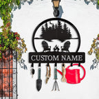 Personalized Custom Name Key Holder - Wall Mounted Key Rack for Kitchen, Entryway, Hallway, Office, Doorway