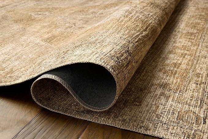 Loloi Amber Lewis Cambria Collection CBR-03 Taupe/Antique Bronze 6'-0" x 9'-0" Area Rug Jute, Neutral, Vintage Style, Antique Tone, Living, Bedroom, Dining, Carpet