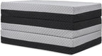Milliard Dual Sided Premium Tri Folding Mattress, Memory Foam Foldable Mattress with Waterproof Washable Cover + Bonus Eye Mask Included