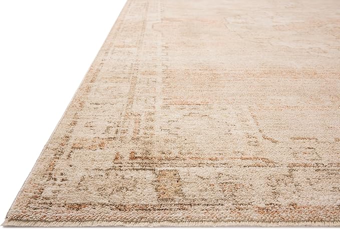 Loloi Chris Loves Julia Palma Collection PLM-02 Spice/Natural 11'-6" x 15'-7" Area Rug Vintage Style Boho Living Room Bedroom Carpet