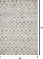 Loloi Kamala Collection KAM-05 Grey/Multi 4'-0" x 6'-0" Accent Rug