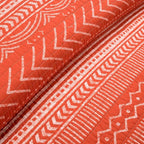 Lush Decor Hygge Geo Pattern Striped 3 Piece Quilt Bedding Set, Full/Queen, Burnt Orange