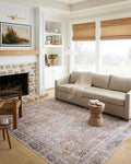 Loloi Adrian Collection ADR-05 Sunset/Charcoal 2'-6" x 7'-6", .19" Thick Runner Rug