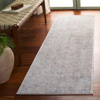 SAFAVIEH Evoke Collection Runner Rug - 2'2" x 17', Ivory & Taupe, Distressed Design, Non-Shedding & Easy to Clean, Ideal for Foyer, Bedroom, Kitchen, Hallway (EVK256E)