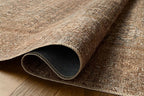 Loloi Amber Lewis Cambria Collection CBR-07 Ocean/Bark 10'-0" x 14'-0" Area Rug Jute, Neutral, Vintage Style, Antique Tone, Living, Bedroom, Dining, Carpet