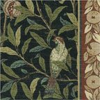 RUGGABLE x Morris & Co Washable Area Rug– Pomegranate Blue Green 2x3, Stain-Resistant, Non-Slip – Small Machine Washable Rugs for Living Room, Bedroom, Hallway, Entryway & Bathroom–with Cushioned Pad